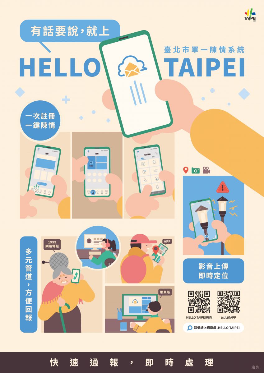 Hello Taipei介紹海報